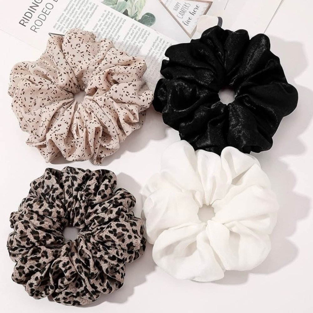 Multi Pack (4) Printed Scrunchies NWT